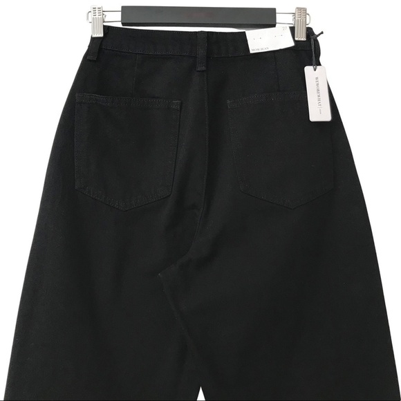 New! WeWoreWhat High Rise Straight Leg Rigid Cotton Mom Jean - Picture 7 of 13